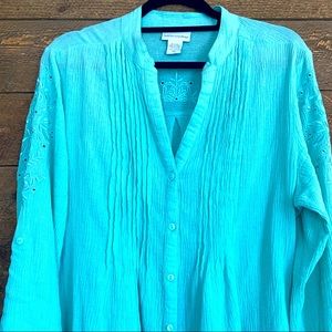 30-50% OFF BUNDLES! Soft surroundings blouse tunic button-down shirtdress shirt